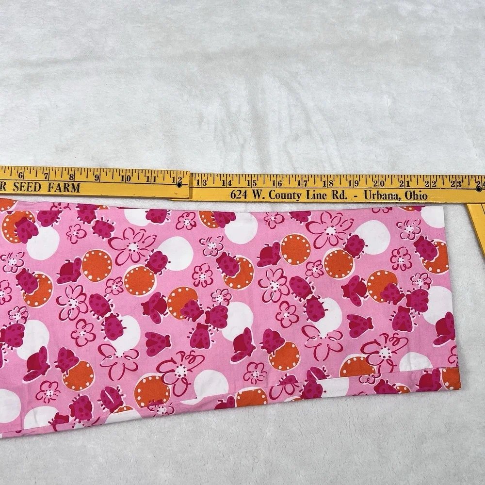 Lilly Pulitzer Women Vintage Ladybug Floral Capri Pants Size 2 Y2K Sporty & Rich